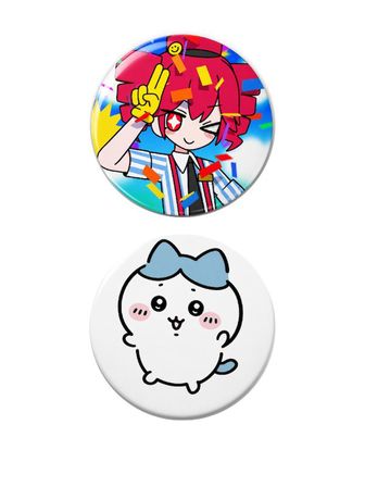 Trend-17 - 6'lı Anime Kawaii Rozet Seti Renkli Karakter Desenli Sevimli Broş Pin