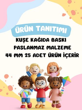 Sınıfına Hoş Geldin 25’li İsim Yazılabilir 44 mm Öğrenci Rozeti Seti-Okul Seti-1
