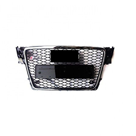 Audi A4 RS4 2008-2011 Krom Çerçeveli Siyah Panjur