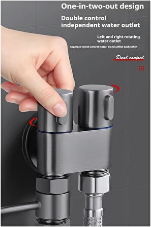 Klozet & Banyo Taharet Musluk Çıkışlı Spiral Tuvalet Temizleme Basınçlı Fıskiye Tuvalet Temizleyici