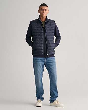 GANT Erkek Lacivert Hakim Yaka Kapitone Yelek