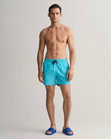 GANT Erkek Mavi Classic Fit Mayo Şort