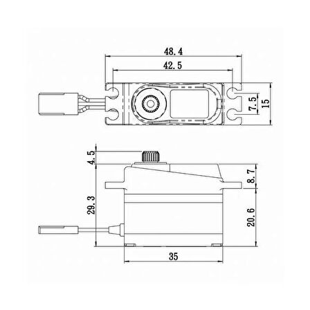 Savox SV1250MGP Digital Servo Coreless Motor High Voltage Metal Dişli