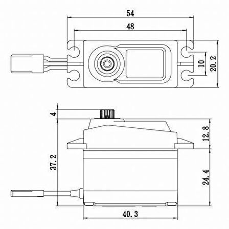 Savox SA1258TGP Digital Servo Coreless Motor With Soft Start High Voltage Titanium Dişli