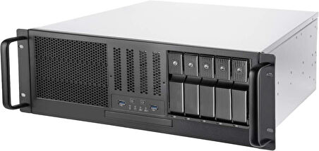 SilverStone RM41-H08 5 x 3,5" Çalışırken Değiştirilebilir HDD Yuvalı, 3 x 5.25" Yuvalı, E-ATX 4U Server Kasası (SST-RM41-H08)