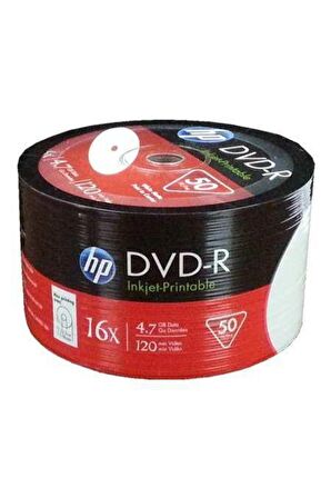 Hp DVD-R 4,7gb-120min 16x 50 li Shrink