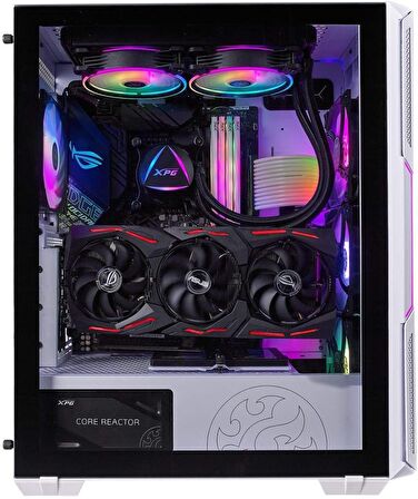 XPG Adata Midi Tower 2 X FAN Starker Beyaz Kasa PSU Yok