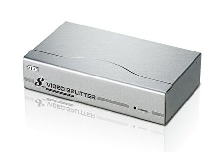 Aten VS98A 65 Mt 1 Giriş 8 Çıkış 1920 x 1440 300Mhz VGA Çoklayıcı Splitter