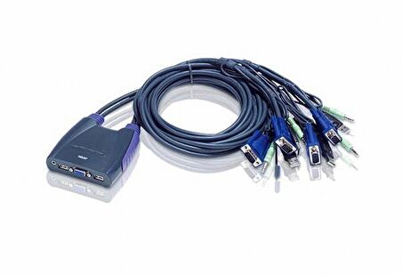 Aten CS64UZ 4 Portlu USB KVM Keyboard Video Monitör Mouse KVM Switch