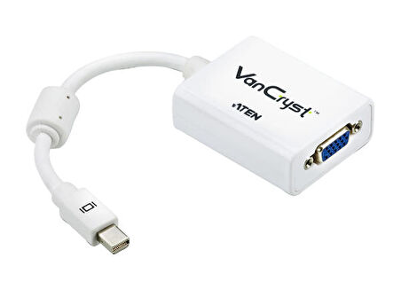 Aten VC920 mini DISPLAY PORT to VGA 1080p Erkek-Dişi Beyaz Dönüştürücü Adaptör