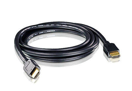 Aten 2L-7D02H 2 Mt HDMI to HDMI v2.0 4K 4096x2160 3D High Speed Ethernet Bağlantılı Erkek-Erkek HDMI Kablo