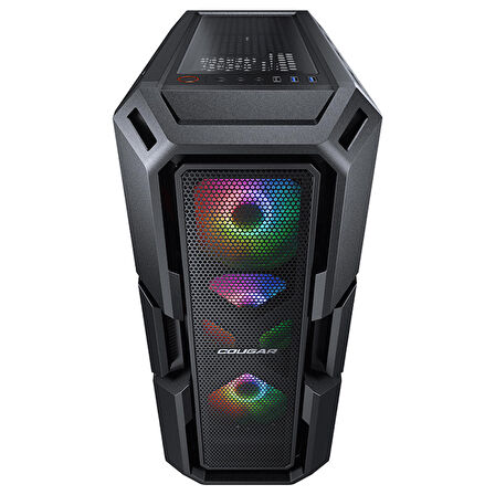 Cougar MX440 Mesh RGB CGR-56C1B-MESH-RGB-C 750W 80+ Bronze Temperli Cam Mesh USB 3.0 ATX Mid-Tower Gaming (Oyuncu) Kasa
