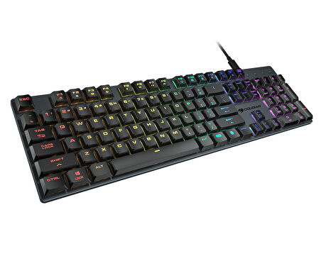 Cougar CGR-WO1MI-LUX Luxlım İngilizce Q Kablolu Gaming (Oyuncu) Klavye 