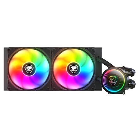 COUGAR POSEIDON ELITE ARGB 240MM LIQUID COOLER SİYAH SIVI SOĞUTMA İŞLEMCİ 