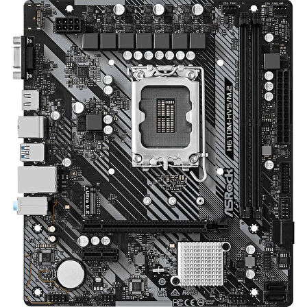 H610M-HVS/M.2 R2.0 Ddr4 HDMI Pcıe 4.0 1700P Matx Anakart