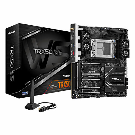 ASRock TRX50 WS WiFi DDR5 (7600MHz)OC M.2 USB-C PCIe 5.0 TR5 eATX Anakart