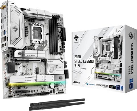 Asrock Z890 Steel Legend Wi-Fi Intel LGA1851 DDR5 ATX Anakart Teşhir