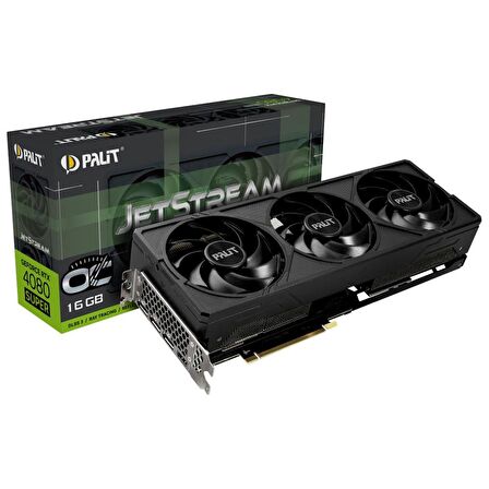 Palit Nvidia GeForce RTX4080 SUPER Jetstream OC 16GB 256Bit GDDR6X Ekran Kartı (NED408SS19T2-1032J)