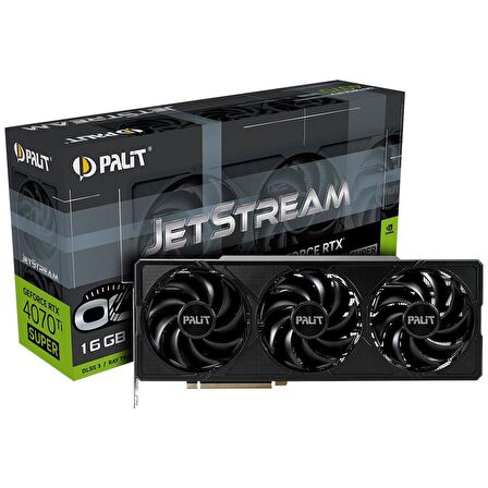 Palit Nvidia GeForce RTX4070Ti SUPER Jetstream OC 16GB 256 Bit GDDR6X Ekran Kartı (NED47TSS19T2-1043J)