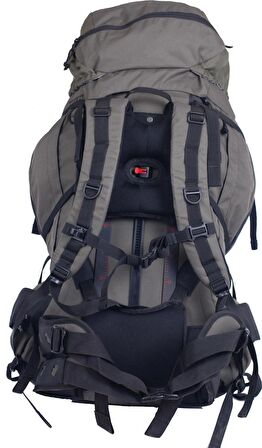 Evolite Traveller 90 Military 90 lt Su Geçirmez Outdoor Sırt Çantası Gri