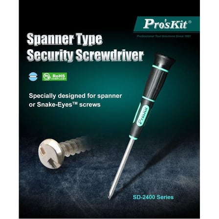 Proskit SD-2400-S6 2.3x186 mm Çatal Ağızlı Tornavi