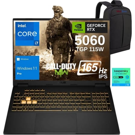 Asus Tuf Gaming F16 FX608JMR-RV077 Intel Core I7 14650HX 64GB 2tb SSD RTX5060 8gb 115W 16" 165Hz IPS WIN11PRO Taşınabilir Bilgisayar - Webzone Çanta / 1 Yıl Kaspersky Yazılım Koruma WZ40
