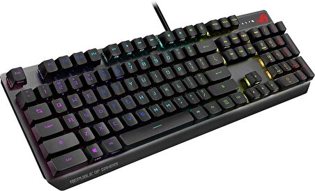 ASUS ROG STRIX SCOPE AURA SYNC RGB MEKANIK OYUNCU KLAVYE TÜRKÇE TUŞ DİZİLİMİ NX BLUE SWITCH GENİŞ CTRL TUŞU