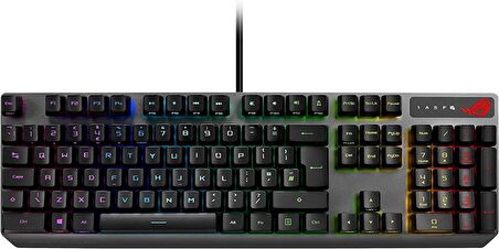 ASUS ROG STRIX SCOPE AURA SYNC RGB MEKANIK OYUNCU KLAVYE TÜRKÇE TUŞ DİZİLİMİ NX BLUE SWITCH GENİŞ CTRL TUŞU