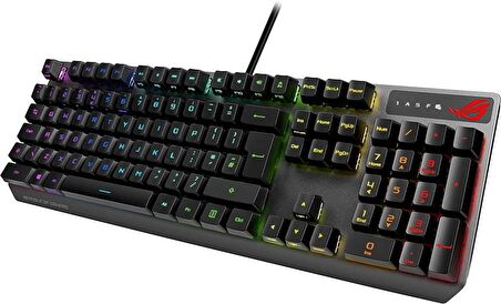 ASUS ROG STRIX SCOPE AURA SYNC RGB MEKANIK OYUNCU KLAVYE TÜRKÇE TUŞ DİZİLİMİ NX BLUE SWITCH GENİŞ CTRL TUŞU