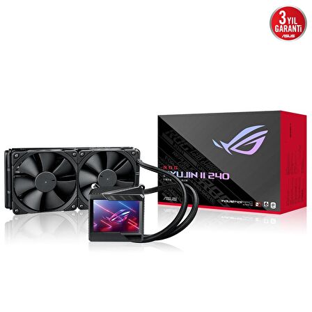 ASUS ROG RYUJIN II 240 OLED AURA SYNC RGB 2X NOCTUA IPPC 2 PWM 120MM FAN SIVI CPU SOĞUTUCUSU