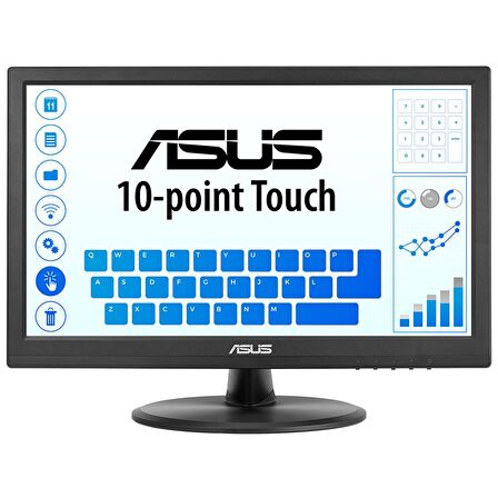 Asus VT168HR 15.6 inç 5 ms HDMI 60 Hz Dokunmatik LED HD Ev Kullanıcısı Bilgisayar Monitörü