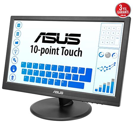 Asus VT168HR 15.6 inç 5 ms HDMI 60 Hz Dokunmatik LED HD Ev Kullanıcısı Bilgisayar Monitörü