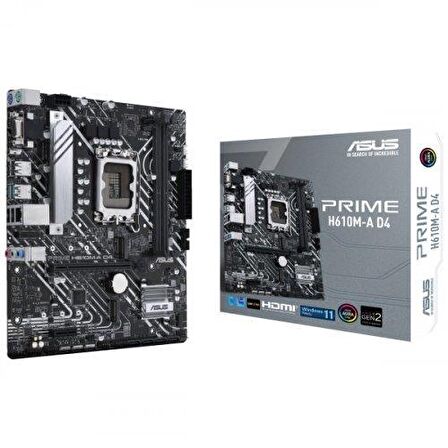 Asus H610M-A Intel H610 LGA 1700 DDR4 3200 MHz Masaüstü Anakart