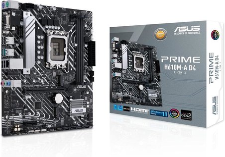 Asus Prime H610M-A D4-CSM Intel LGA1700 DDR4 Micro ATX Anakart Outlet