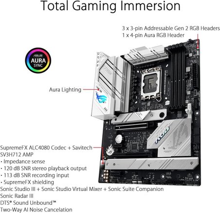 ASUS ROG Strix B660-A Gaming WIFI D4 B660 DDR4 LGA1700 Anakart - Outlet
