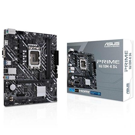 Asus Prime H610M-K Intel H610 LGA 1700 DDR4 3200 MHz Masaüstü Anakart