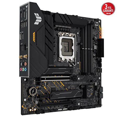 ASUS TUF GAMING B660M-PLUS WIFI INTEL B660 LGA1700 DDR5 6000 DP HDMI ÇİFT M2 USB3.2 AX WİFİ + BT AURA RGB 2.5GBİT LAN MATX 128GB’A KADAR RAM DESTEĞİ ASUS 5X TUF PROTECTION III