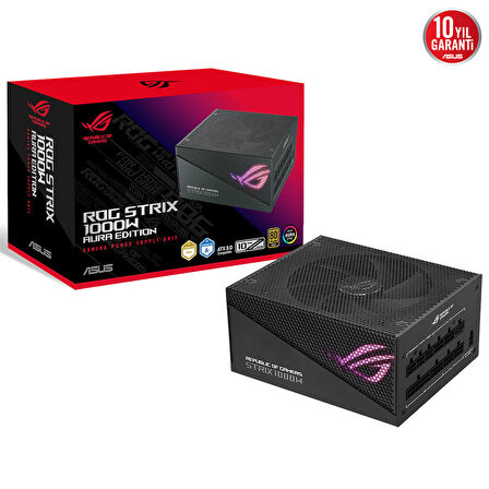 ASUS ROG-STRIX-1000G-AURA MODÜLER 80+ GOLD SERTİFİKA ATX 3.0 UYUMLU PCI-E 5.0 10 YIL GARANTİ