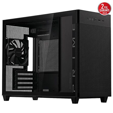 Asus Prime AP201 Tek Fanlı Siyah Micro-ATX Oyuncu Bilgisayar Kasası