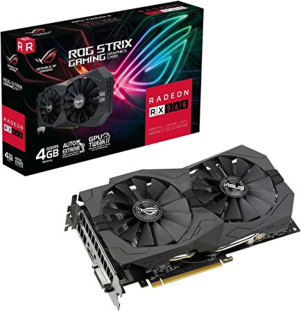 Asus RX 560 Rog Strix ROG-STRIX-RX560-4G-V2-GAMING 128 Bit GDDR5 4 GB Ekran Kartı - outlet