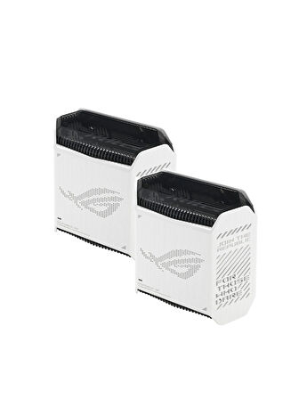 Asus ROG Rapture GT6 Gaming Mesh Sistemi AX10000 WiFi6 Tri-Band (Beyaz, İkili Paket) 90IG07F0-MU9A40