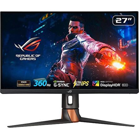 ASUS Rog Swift PG27AQN 27 inç 360Hz 1ms WQHD Fast IPS G-SYNC HDR10 Gaming Monitör