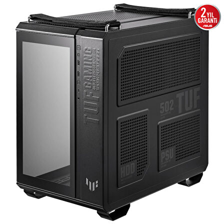 Asus TUF Gaming GT502 Temperli Cam USB Type-C Siyah ATX Mid-Tower Gaming (Oyuncu) Kasa