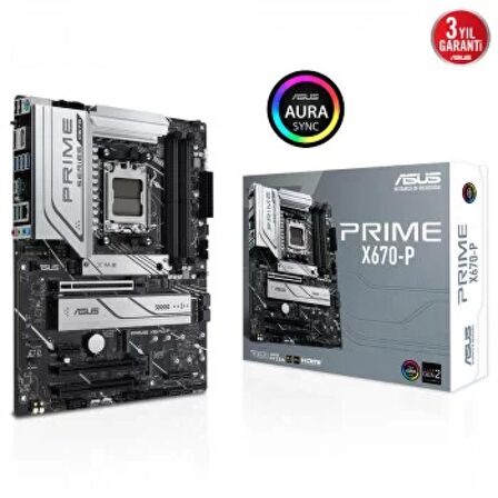 Asus X670-P AMD X670 AM5 DDR5 6400 MHz Gaming Anakart