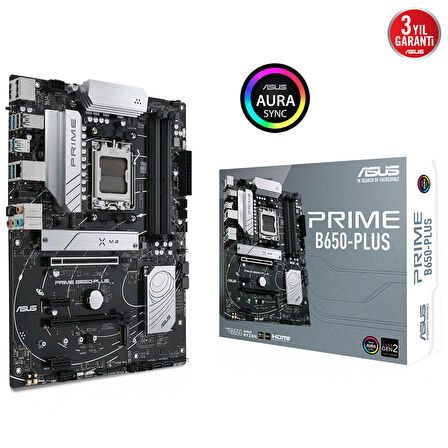 Asus B650-Plus AMD B650 AM5 DDR5 6400 MHz Gaming Anakart