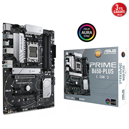 Asus B650-Plus-CSM AMD B650 AM5 DDR5 6400 MHz Gaming Anakart