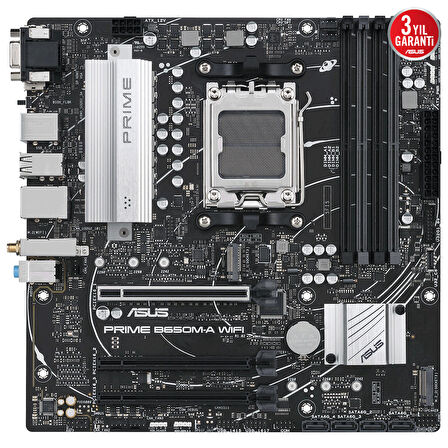 Asus B650M-A AMD B650 AM5 DDR5 6400 Mhz WIFI Gaming Anakart