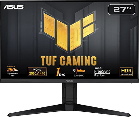 Asus TUF Gaming VG27AQML1A 27" 1 ms 2K Pivot IPS 260 Hz Oyuncu Monitörü - Outlet