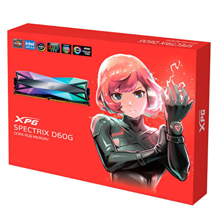 XPG Spectrix D60 16GB (8X2) RGB DDR4 4133Mhz CL19 1.4V AX4U41338G19J-DT60 Dual Kit Ram