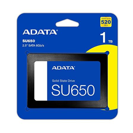 Adata 1TB 2.5" SU650 520-450MB-s ASU650SS-1TT-R Ssd Harddisk